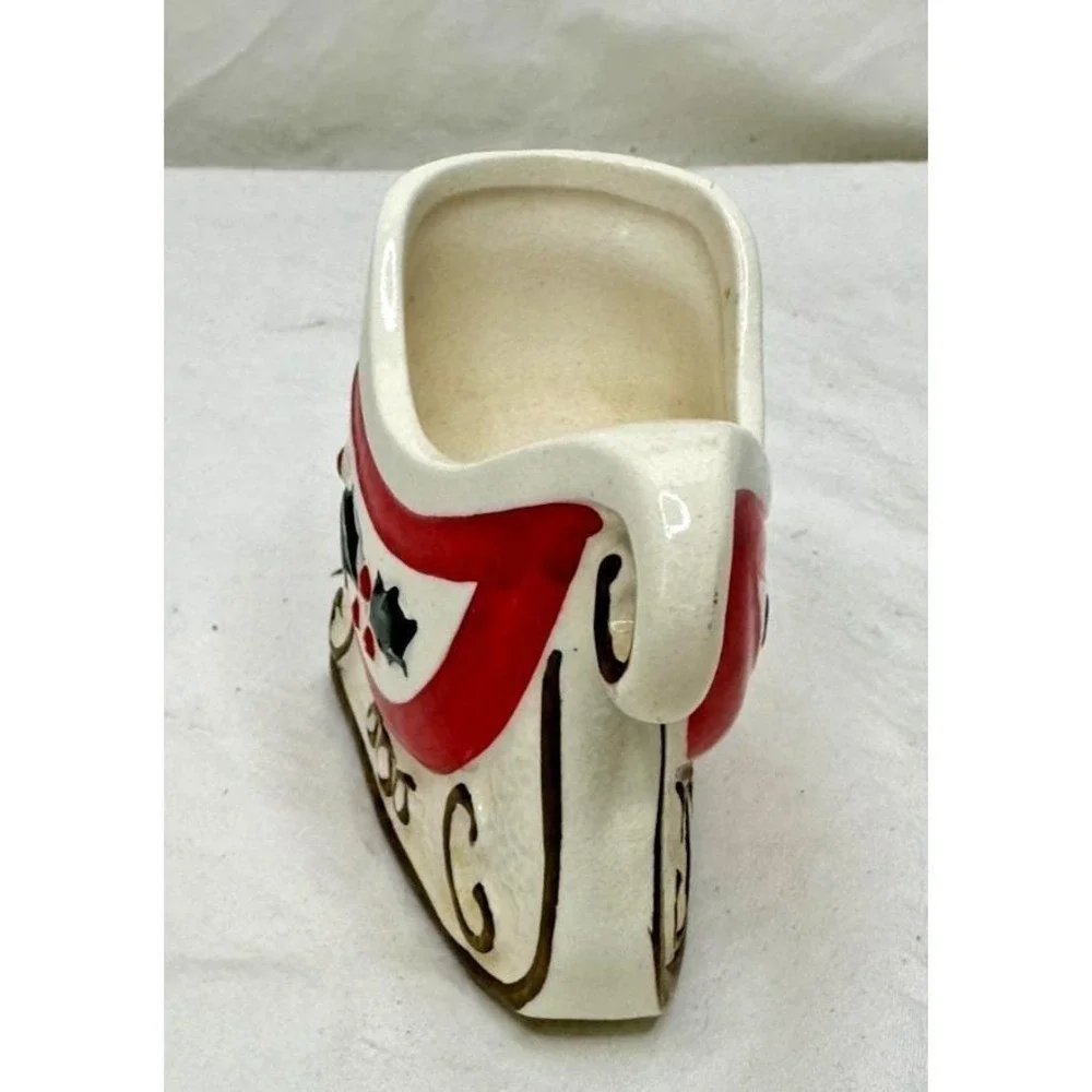 Holt Howard 1960 Ceramic Sleigh Christmas Decor Dish Container Retro Mid Century